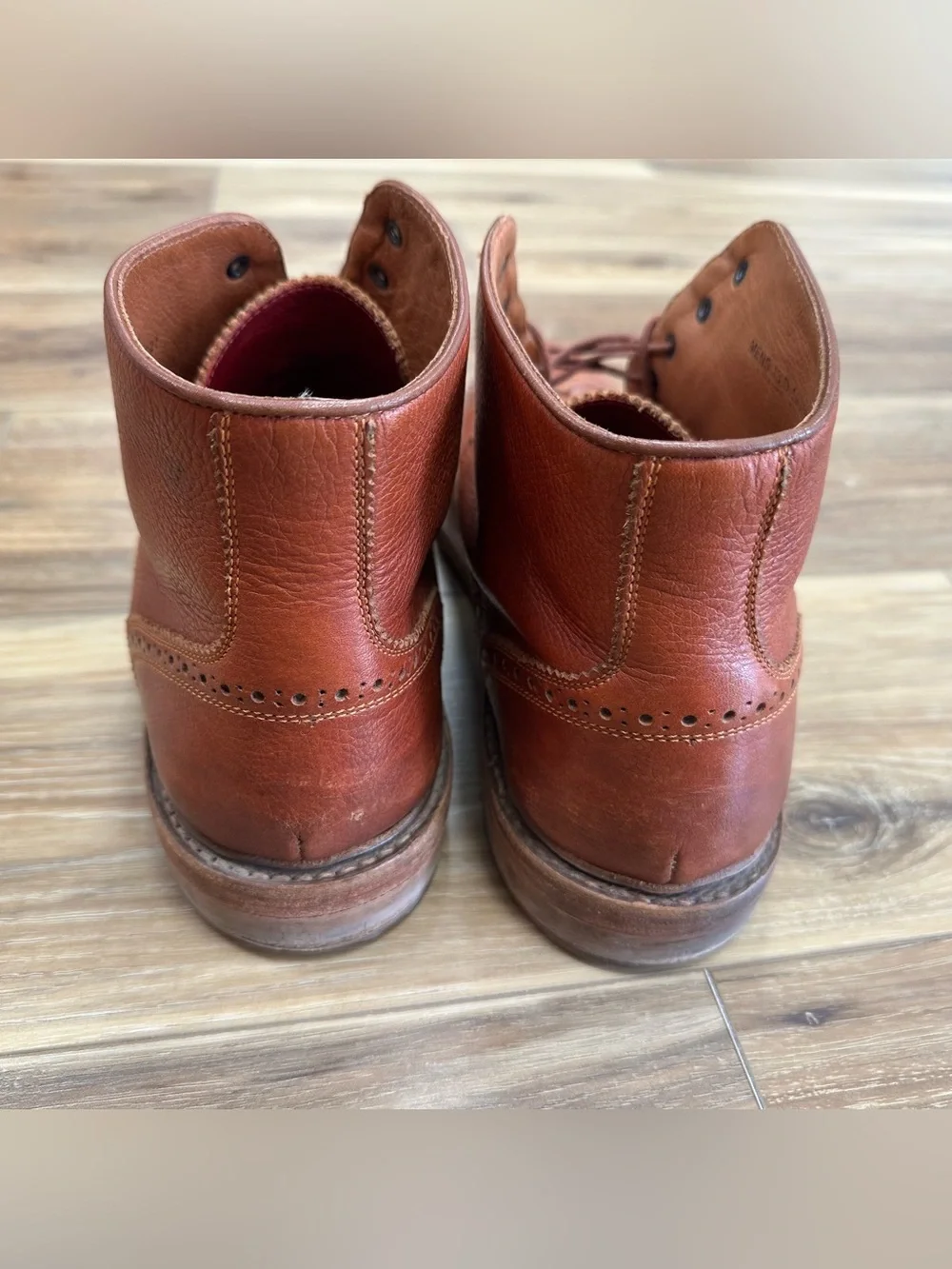 Florsheim Leather Brogue Wingtip Boots 19008-221 Brown, Men’s 13